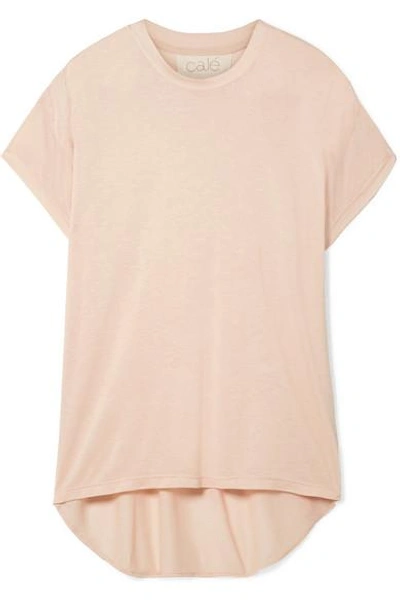 Calé Sandrine Modal-blend Jersey T-shirt In Blush