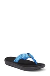 Teva Kids' Voya Flip Flop In Shifting Layers Blue Multi