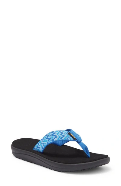 Teva Kids' Voya Flip Flop In Shifting Layers Blue Multi