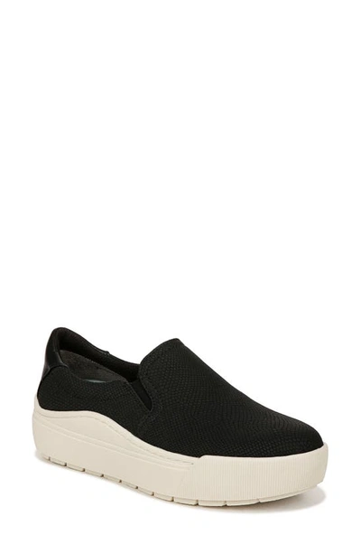 Shop Dr. Scholl's Time Off Slip-on Sneaker In Black Faux Leather