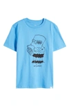Treasure & Bond Kids' Graphic T-shirt In Blue Maya