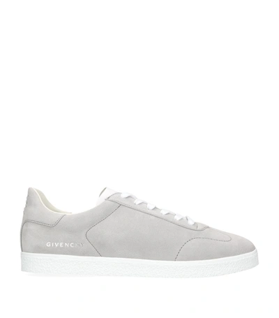 Givenchy Suede Town Low-top Sneakers In Grey
