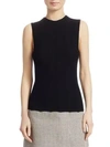 Theory Novelty Mockneck Shell In Black