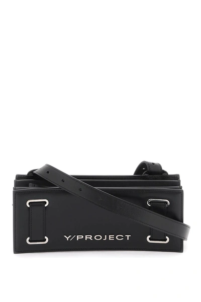 Y/project Mini Accordion Crossbody Bag In Black