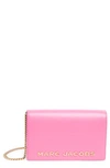Marc Jacobs Party Wallet On A Chain In Candy Pink