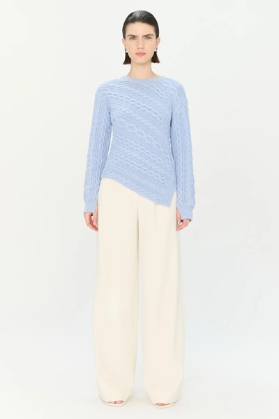 Jonathan Simkhai Agathe Sweater In Marina Blue