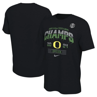 Nike Black Oregon Ducks 2024 Fiesta Bowl Champions Locker Room T-shirt