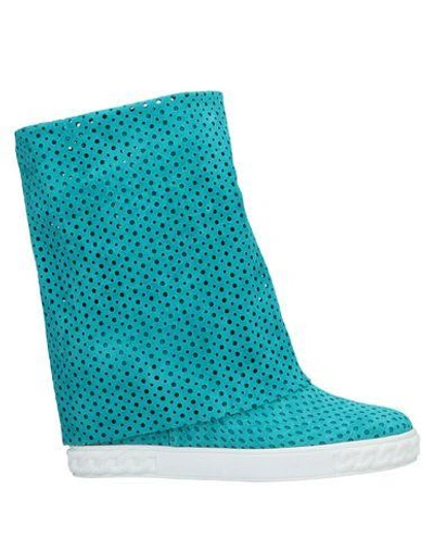 Casadei Ankle Boot In Turquoise