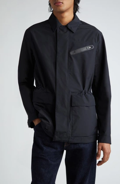Herno Laminar Gore-tex® Water Resistant Shirt Jacket In 9300 Black