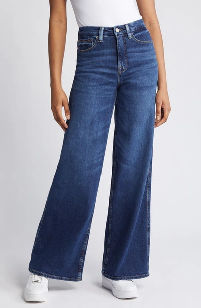 Good American Good Skate Wide Leg Jeans In Indigo593