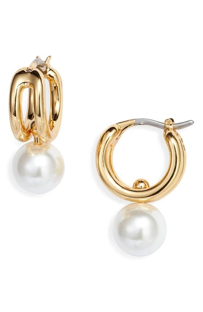 Jenny Bird Nova Huggie Hoop Earrings In High Polish Gold