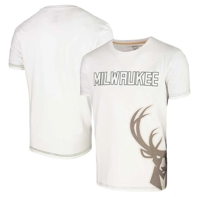 Stadium Essentials Unisex  White Milwaukee Bucks Scoreboard T-shirt