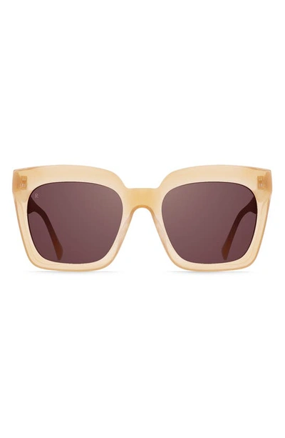 Raen Vine 54mm Oversize Square Sunglasses In Papaya / Violet Gradient