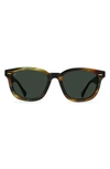 Raen Myles 53mm Round Sunglasses In Cove / Green