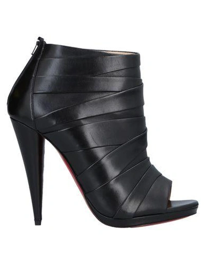 Christian Louboutin Ankle Boots In Black
