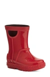 Ugg Kids' Drizlita Waterproof Rain Boot In Samba Red