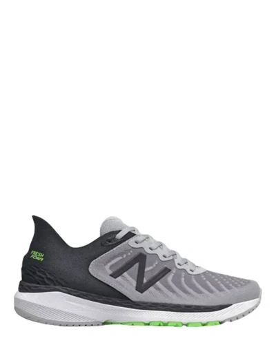 New Balance Men's Fresh Foam 860v11 Running Shoes - D/medium Width In Light Aluminum/black/energy Lime In Multi