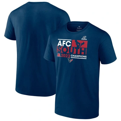Fanatics Branded  Navy Houston Texans 2023 Afc South Division Champions Conquer T-shirt