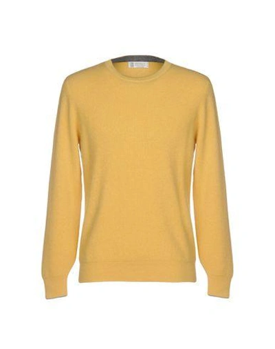 Brunello Cucinelli Sweaters In Yellow