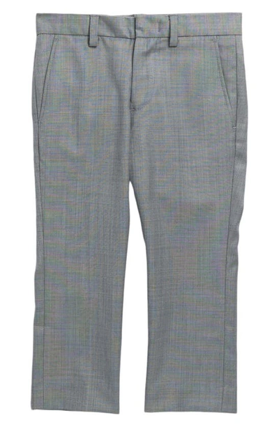 Ralph Lauren Kids' Sharkskin Woven Chino Pants In Light Grey