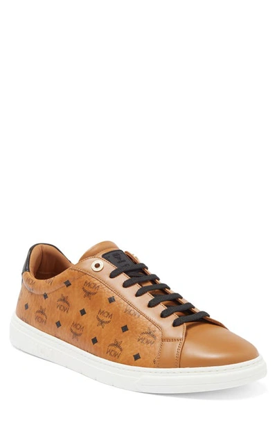 Mcm Visetos Terrain Sneaker In Brown