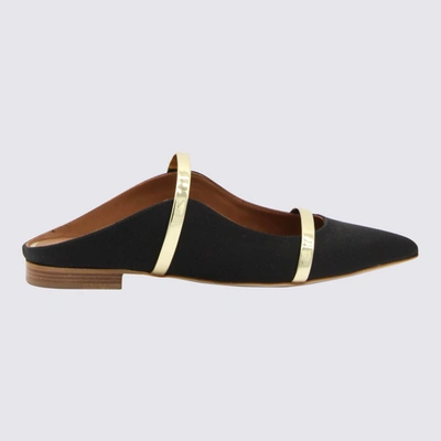 Malone Souliers Black Leather Maureen Flats In Negro