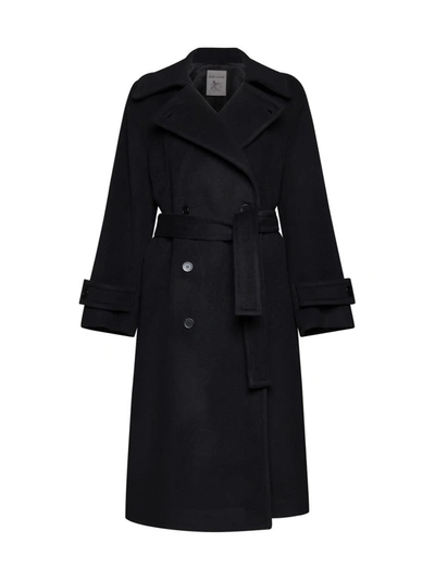 Semicouture Coats In Black