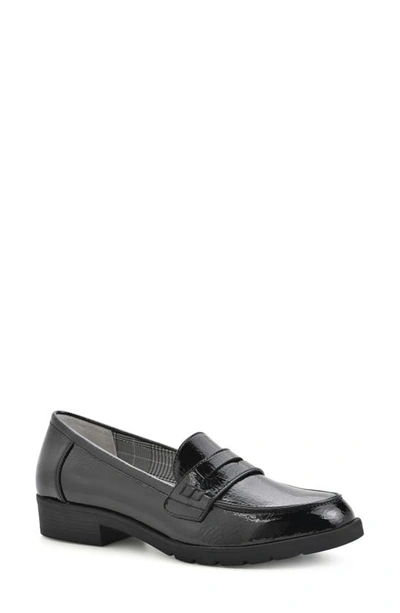 Cliffs By White Mountain Galah Penny Loafer In Black/ Patent