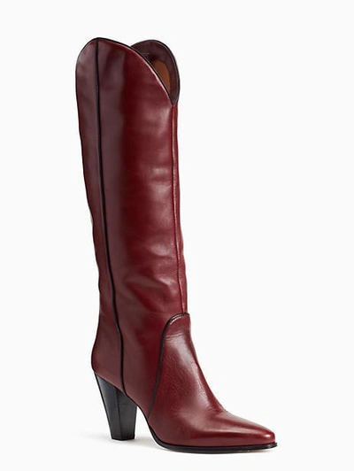 Kate Spade Dania Boots In Burgundy