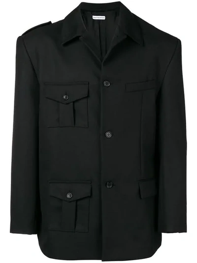 Gosha Rubchinskiy Asymmetric Jacket In Black