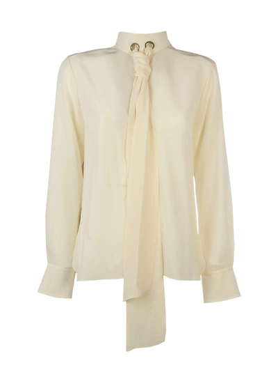 Chloé Pussy Bow Blouse In 24u Buttercream