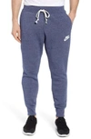 Nike Men's Sportswear Heritage Club Cuffed Jogger Pants, Blue