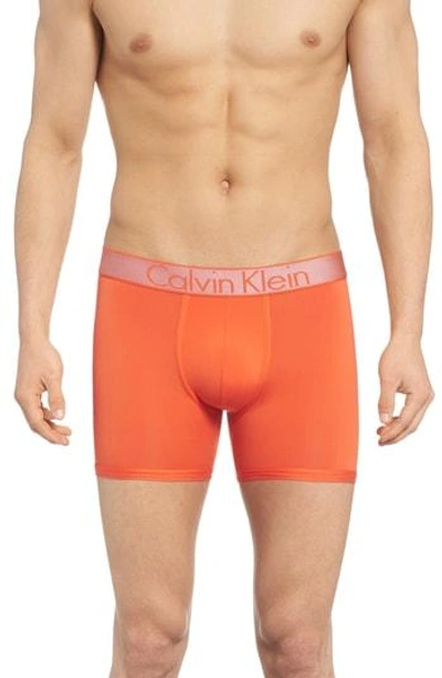 Calvin Klein Customized Stretch Boxer Briefs In Blue Shadow