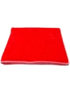 Kenzo Signature Beach Towel In Red