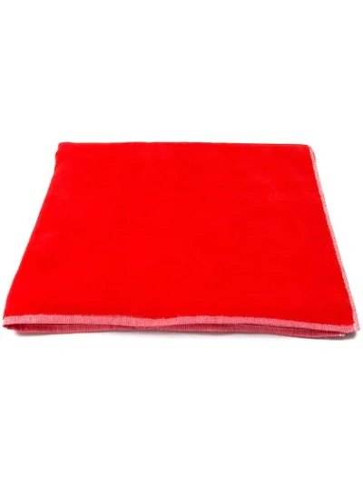 Kenzo Signature Beach Towel In Red