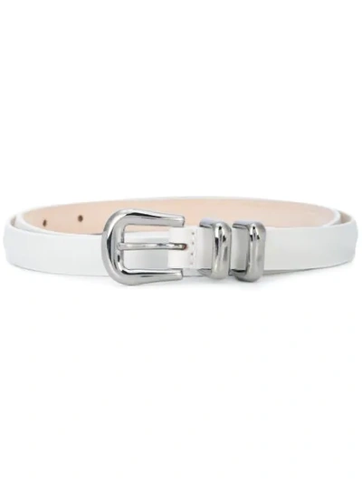 Barbara Bui Thin Belt In White