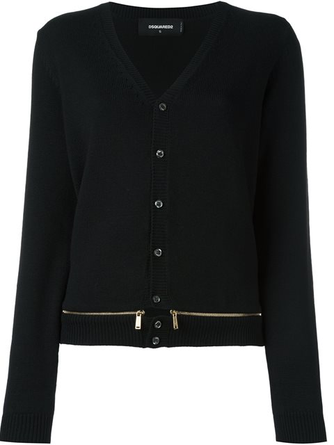 Dsquared2 Front Zip Panel Cardigan | ModeSens