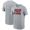 Nike Gray Tampa Bay Buccaneers 2023 Nfl Playoffs Iconic T-shirt