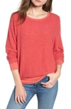 Wildfox Baggy Beach Jumper Pullover In Scarlet