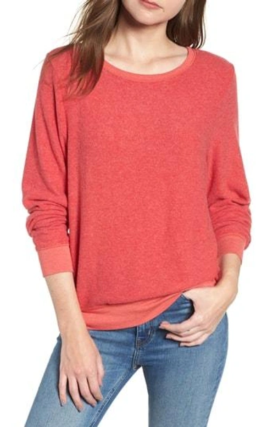 Wildfox Baggy Beach Jumper Pullover In Scarlet