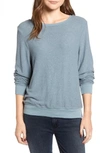 Wildfox Baggy Beach Jumper Pullover In Vision Blue