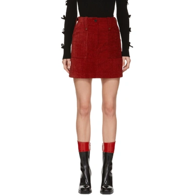 Mcq By Alexander Mcqueen Mcq Alexander Mcqueen Red Major Miniskirt In Rust