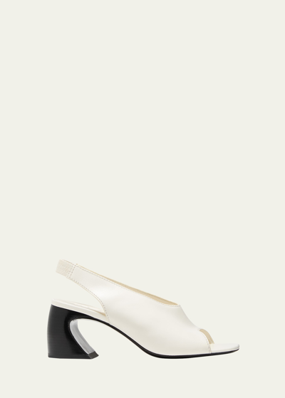 3.1 Phillip Lim / フィリップ リム Leather Slingback Sandals In Ant White