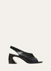 3.1 Phillip Lim Leather Slingback Sandals In Black