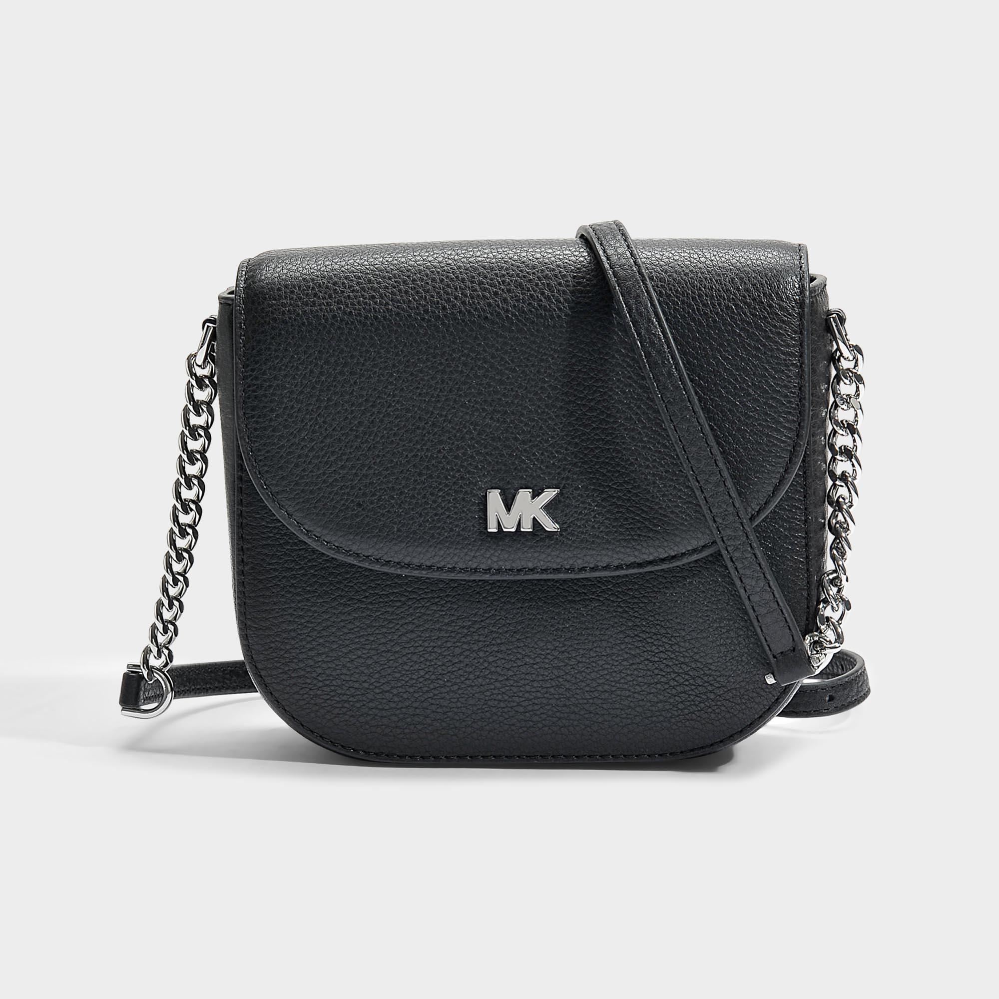 michael michael kors half dome leather crossbody bag