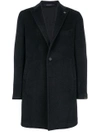 Tagliatore Single-breasted Coat In Blue