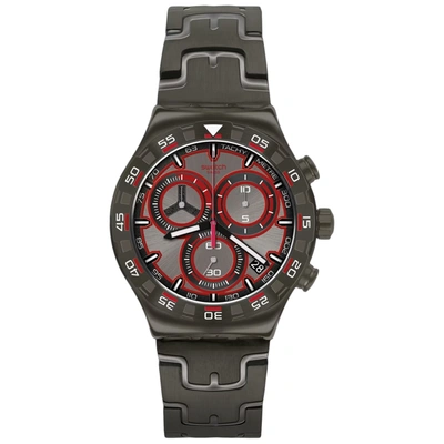 Swatch Men's Essential Grey Dial Watch In Black