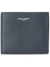 Saint Laurent 'paris East/west' Wallet - Blue