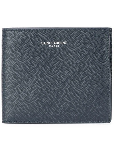 Saint Laurent 'paris East/west' Wallet - Blue