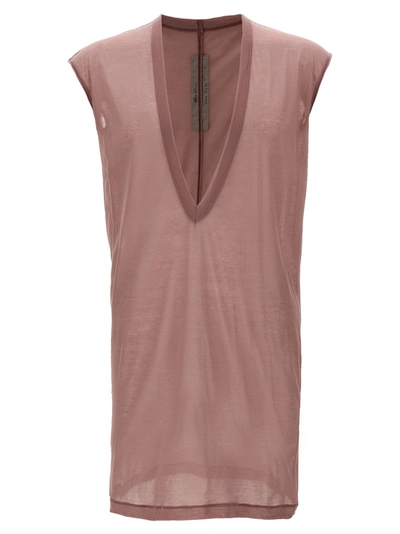 Rick Owens Dylan T Tops In Pink